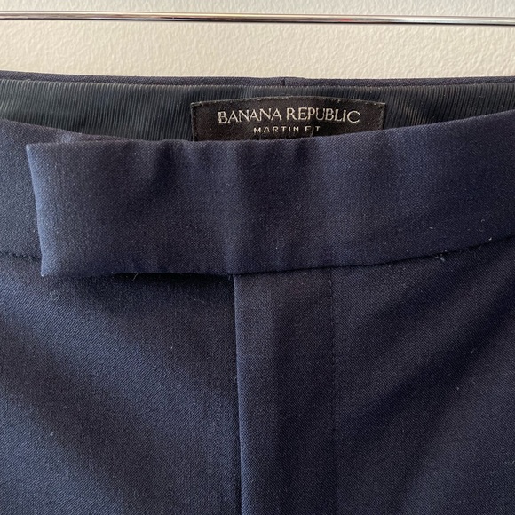 Banana Republic Martin fit Navy wool slacks | 6 - Picture 3 of 13